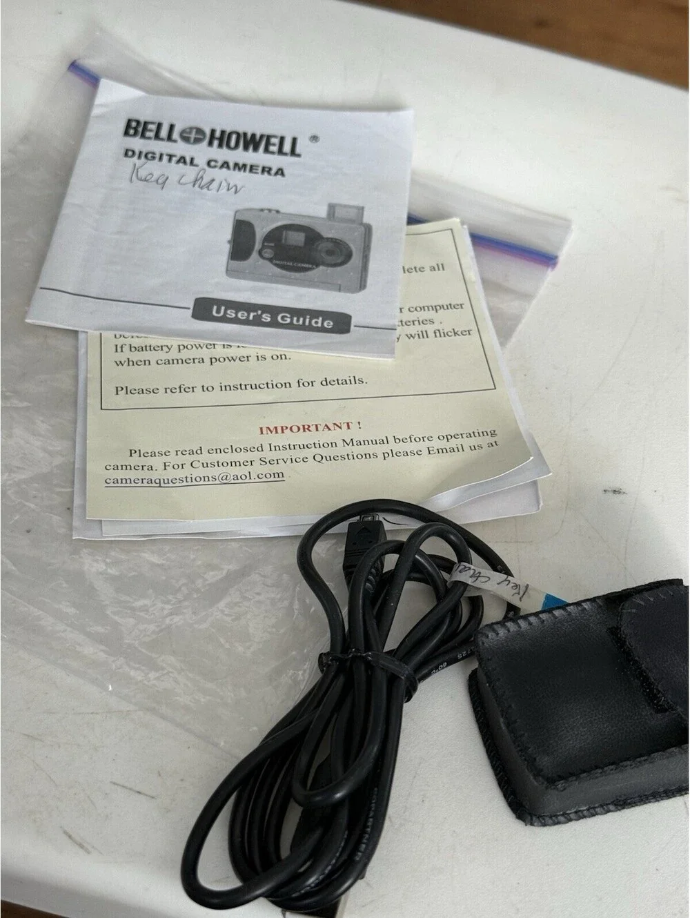 Bell And Howell Mini Digital Camera With Case , Manual And Cd